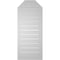 Ekena Millwork Octagonal Top Surface Mount PVC Gable Vent w/ 2"W x 2"P Brickmould Sill Frame, 16"W x 38"H GVPOT16X3803SF - alternate 4